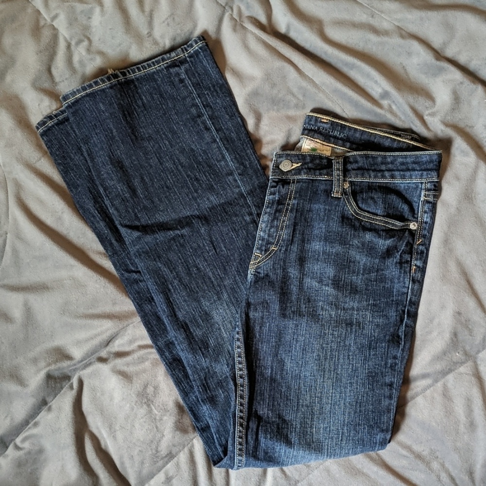 BANANA REPUBLIC Boot Cut Distressed Jeans NWOT